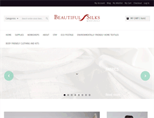 Tablet Screenshot of beautifulsilks.com